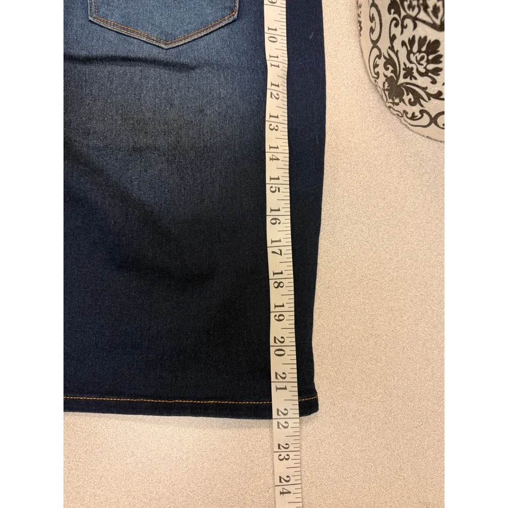 1822 Denim Women Blue Wash Classic Fit Denim Pencil Skirt Size‎ 16